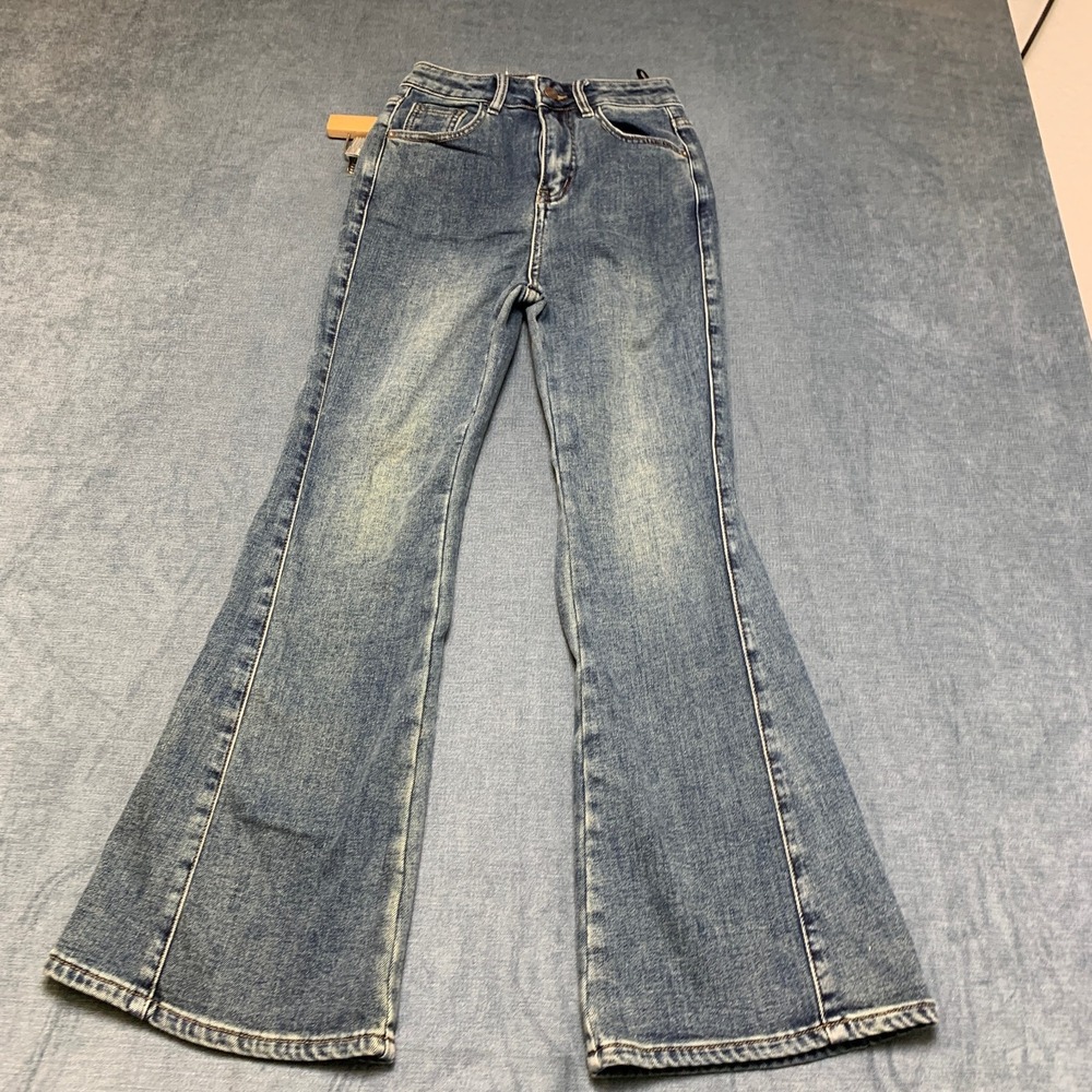 Btialnamr Fashion Jeans Womens Medium Blue Medium Wash 5-Pockets Everyday Wear